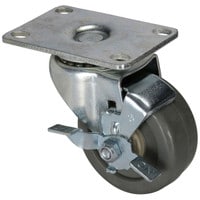 Parts Express 3" Braked Swivel Caster 250 Lb. Capacity